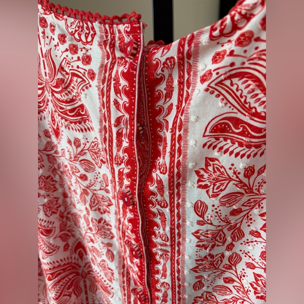 Farm Rio: Red River Ride Blouse - Picture 7 of 8
